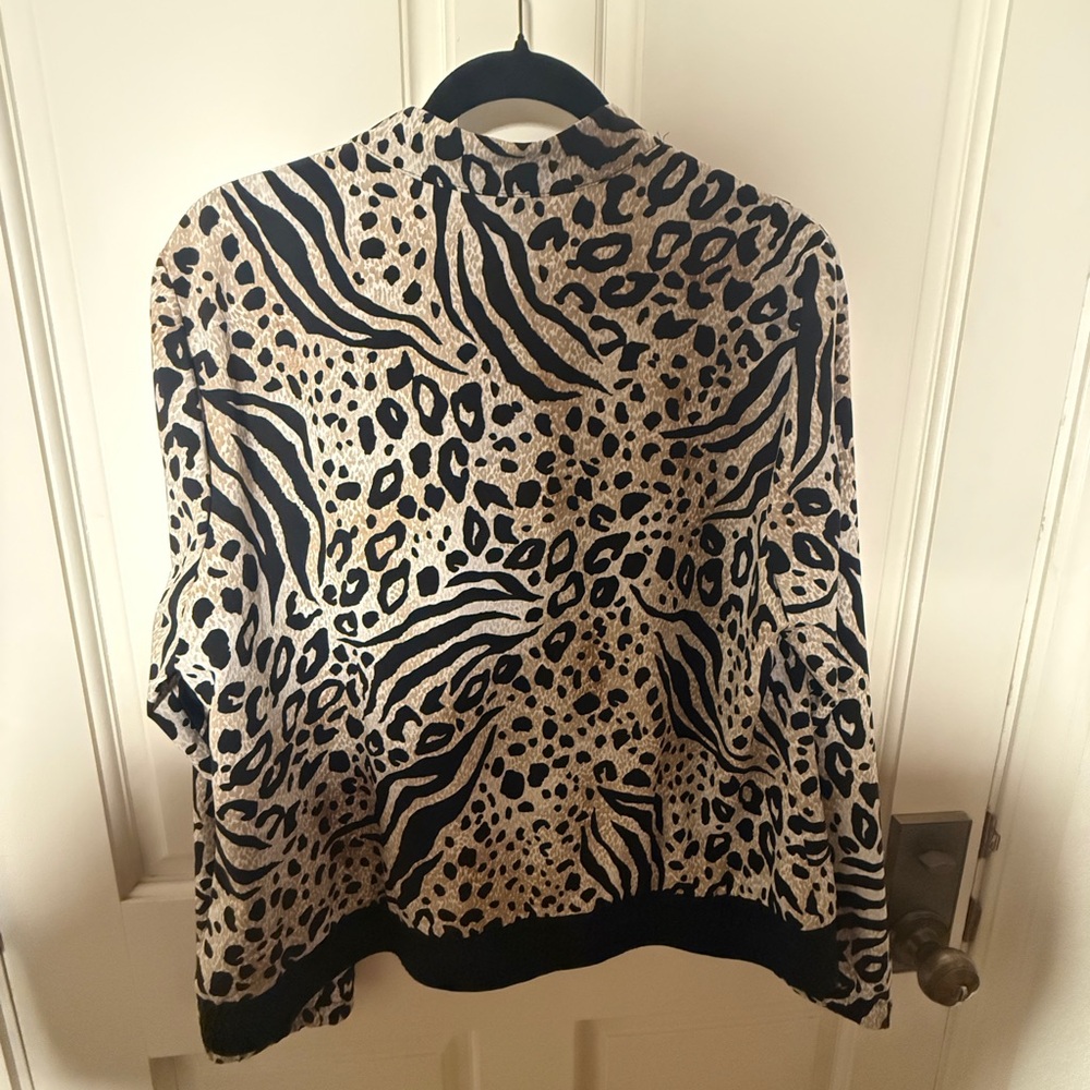 Wild Patterned Women's Bomber Jacket - image 5